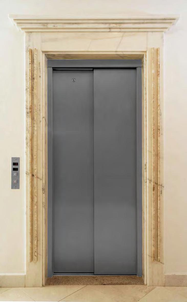Marcos e Portas Funcionalidade, sofisticação e praticidade estão presentes em todos os projetos de portas da ThyssenKrupp Elevadores.
