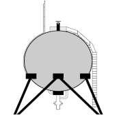 3) O diâmetro da Lua é, aproximadamente, 1/4 do da Terra. Determine o volume da Lua. 4) Numa indústria química, deseja-se instalar um reservatório esférico para armazenar determinado gás.