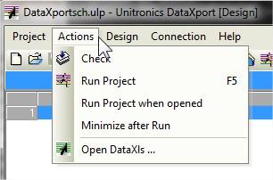 DATAXPORT. Com o DataXport, parado.