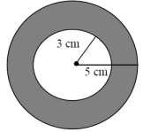 A área do canteiro representada pela figura é: (a) 13 m 2 (b) 22 m 2 (c) 6,5 m 2 (d) 52 m 2 (e) 26 m 2 2) (FGV-SP) Na figura, a área da parte colorida é: (a) 3 (b) 4 (c) 5
