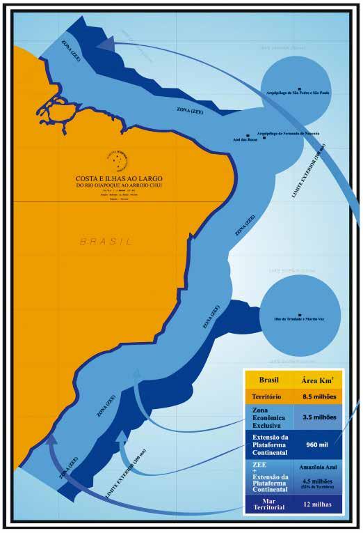 Navigator 20 Estratégias para produção de um inventário nacional do patrimônio cultural subaquático Figura 2 O cenário marítimo trata-se de uma extensa área oceânica, adjacente ao continente