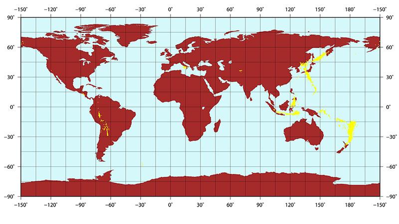 Sismologia e a Título tectônica de placas Terremotos com