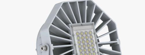 Projetor LED de alto desempenho e efciência composto por LED Lighting Class CREE. Potências do Sistema:. Grau de Proteção: IP66 Vida útil de 84.