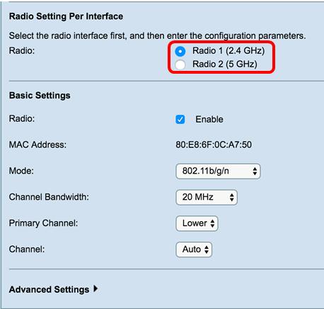 O rádio 1 com 2.4 gigahertz é mais compatível com dispositivos mais velhos, desde que abastece aos modos 802.11b, g, e n e tem uma escala mais larga.