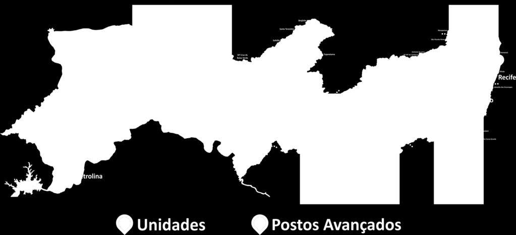 Regionalização Municípios Atendidos até Junho/2016: 74