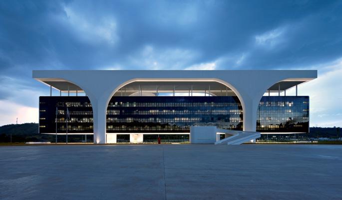 Palácio do Governo Centro Administrativo do Estado de Minas Gerais em Belo Horizonte.