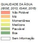 humano; 29% sem água potável Contaminação pontual de origem natural e antrópica (áreas