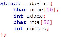 15 Vetores de Estruturas Funcionamento struct: define um conjunto de variáveis que podem ser