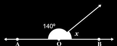 COMENTÁRIO: 180º 5º = 145º. 45.