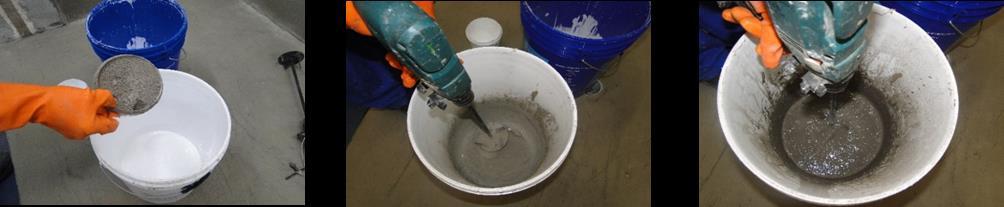 4 Preparo do Baucryl 5.000 com cimento Manter a embalagem do BAUCRYL 5.000 sempre fechada. POT-LIFE (tempo de utilização da mistura): preparar a quantidade de mistura para uso no máximo em 60 minutos.