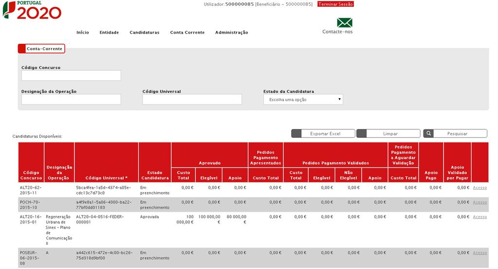 Só Beneficiári e Super-Utilizadr pderã criar nvs perfis de utilizadr.