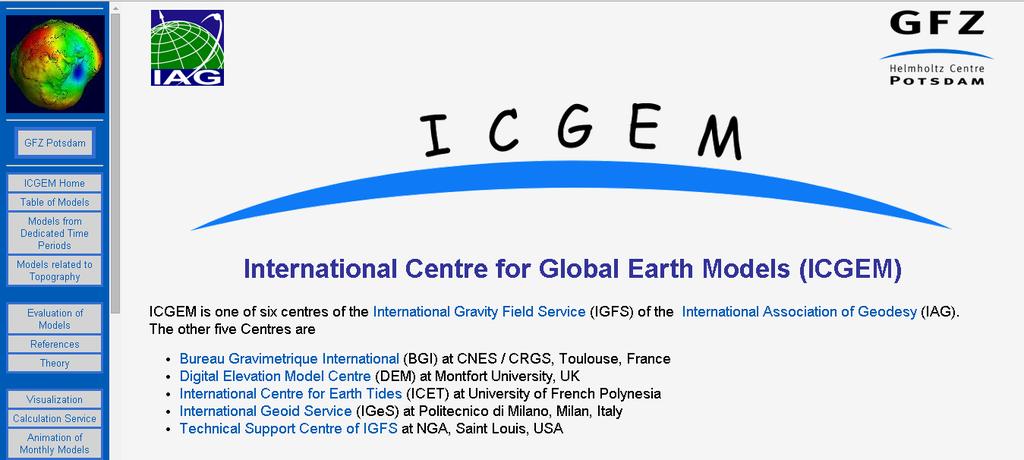 Metodologia International Centre for Global Earth