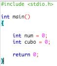 Exemplo: Calcule um número elevado ao cubo Linguagem C Definindo a entrada e a