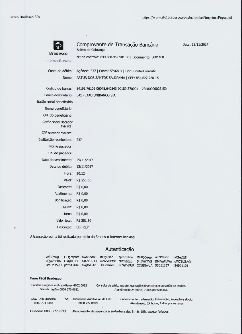 fls. 84 Este documento é cópia do original, assinado digitalmente por NEWTON RICARDO AMORIM BORGES e Tribunal de Justica do Estado de Sao Paulo, protocolado em 16/11/2017 às 11:31, sob o