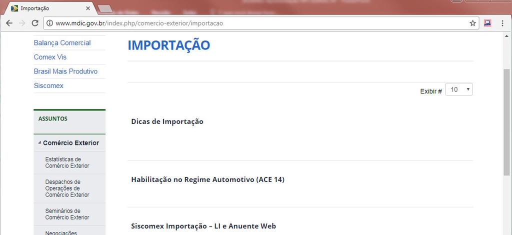 NOVO PROCESSO DE IMPORTAÇÃO Alterações nos processos do DECEX 1 2 Importações ao amparo do