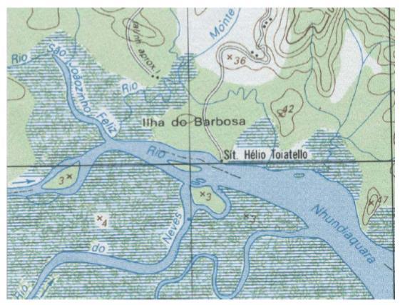 LINGUAGEM CARTOGRÁFICA Dimensão espacial e primitiva gráfica Exemplo a feição rio,