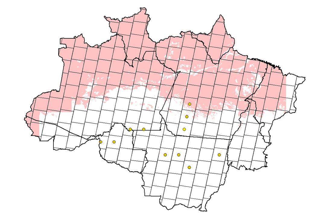 obs: as nuvens correspondem aos polígonos em rosa 5) Proporção dos Alertas de