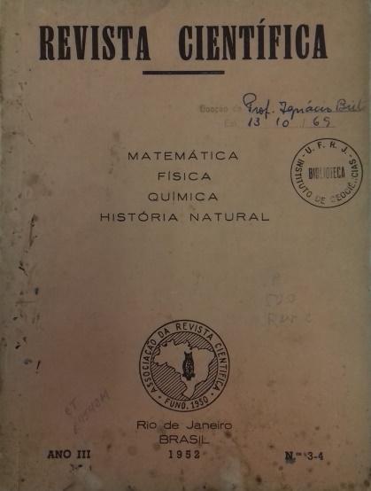 Figura 12: Trabalhos de Alvércio Moreira Gomes, em 1950.
