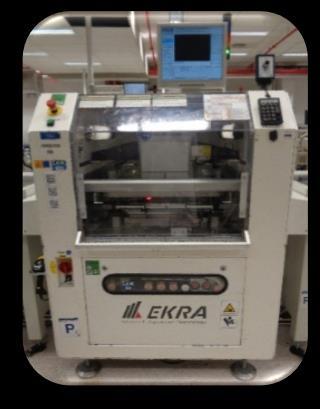 Reflow Soldering In the experimental work, the solder paste was deposited onto the specified upper side volume of the PCB by EKRA X4 professional machine Bosch edition (the stencil printing machine),