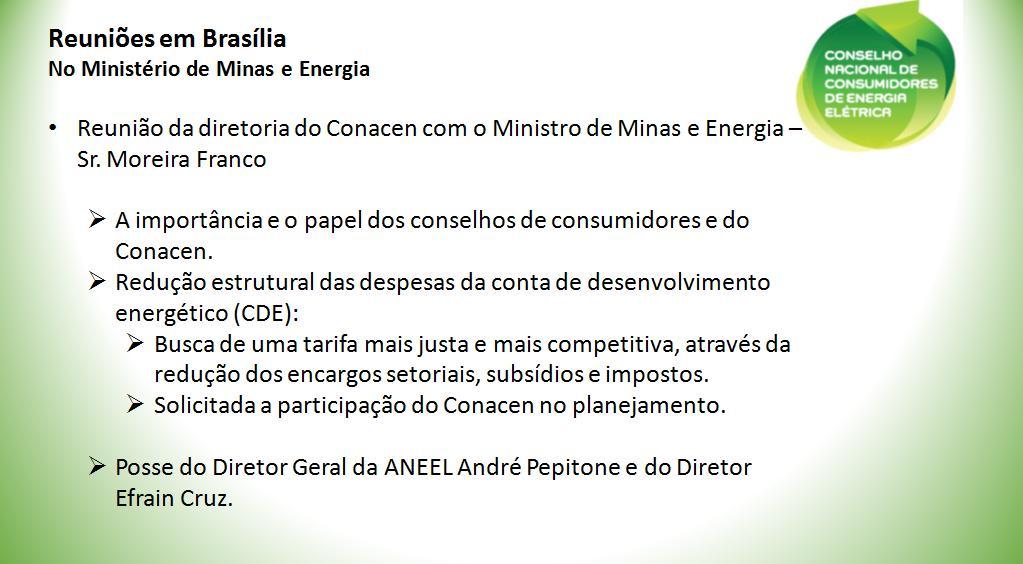 Presidente (MG) Conselho de Consumidores