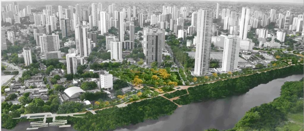 R e c i f e Parque Capibaribe: Projeto prevê um sistema de parques integrados ao longo de 15km em cada margem do rio Capibaribe, no Recife, totalizando 30km de transformações nas bordas do principal