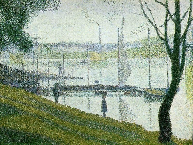 Exercícios e Problemas Le Pont de Courbevoie 1886-1887 O pintor neoimpressionista Georges Seurat (final do século XIX) pertencia à escola do pontilhismo.