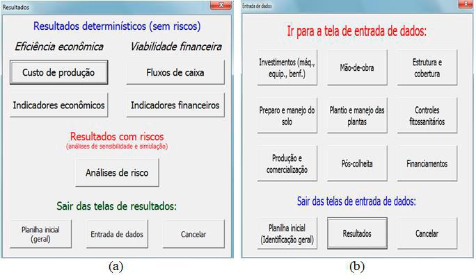 GestFrut_Uva: Aplicativo para Avaliações Econômico-financeiras da Produção de Uvas 9 A última tela de entrada de dados é a que trata de financiamentos (Figura 14).