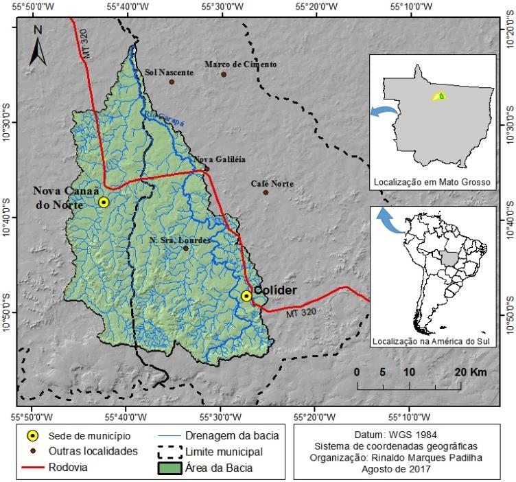 Procedimentos metodológicos O estudo da dinâmica fluvial foi realizado em seções ao longo do perfil longitudinal do canal principal e na foz do rio Jaracatiá, seu principal afluente da margem