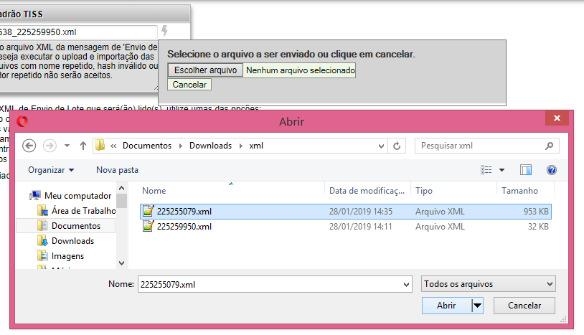 XML Na tela que se abrirá, clicar no ícone do raio para abrir a tela e escolher o arquivo, conforme abaixo: