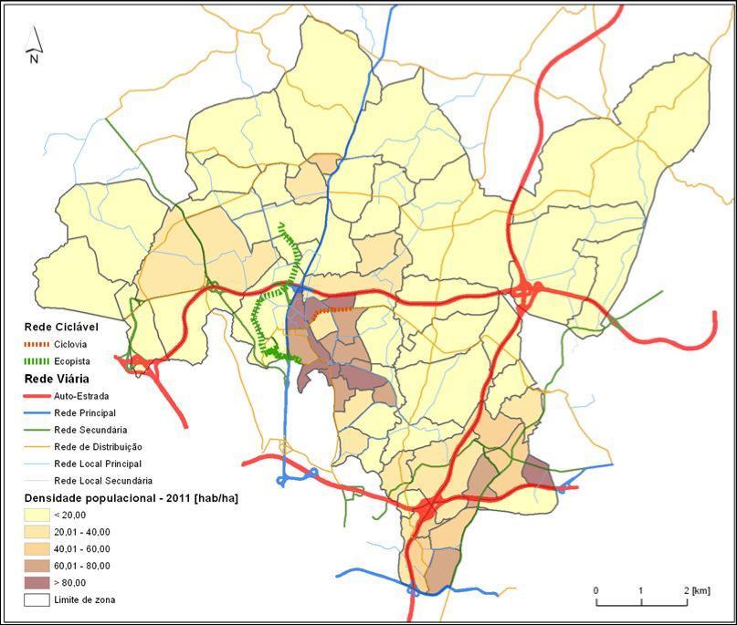 Figura 30. Integração da rede de ciclovias na rede viária do Concelho da Maia 10.3.2.