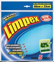 Limpex Limpex é a solução que dispensa os paninhos e flanelas velhas.