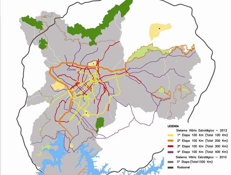 Sistema Viário Estratégico 400 km (Detalhe do
