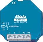 Relé Eletrónico Relé Eletrónico ER12DX-UC - Relé eletrónico para calha DIN - 1 módulo = 18 mm largura e 58mm profundidade - 1 contacto NA livre de potencial 16A/250V AC - Para lâmpadas incandescentes