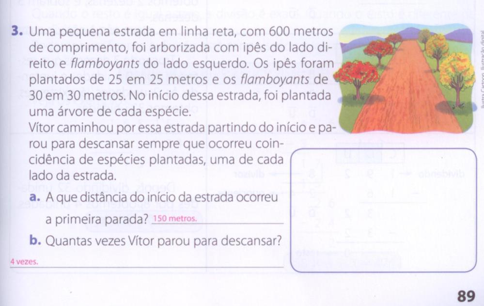 Figura 2: Temática ambiental no contexto da Matemática. Fonte: Novo Girassol Saberes e Fazeres do Campo, 4º ano, 2014, p. 89.