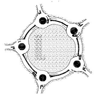 Figura 9 Outros tipos de rotundas Disposição em anel 2.