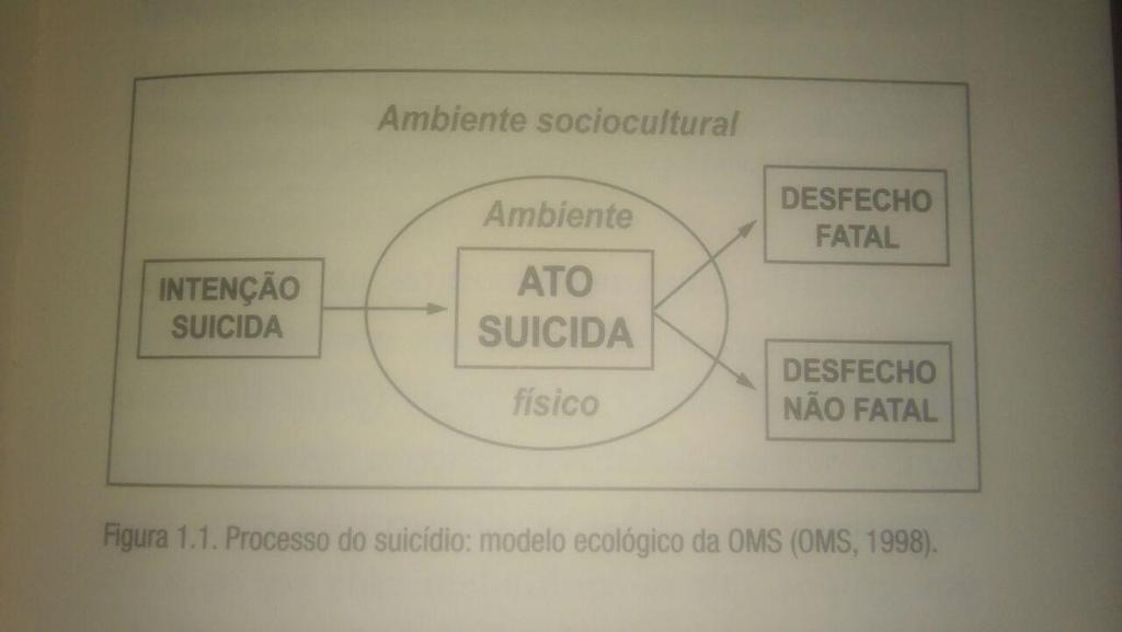 MODELO ECOLÓGICO DO SUICÍDIO SEGUNDO A ORGANIZAÇÃO MUNDIAL DE SAÚDE Modelo