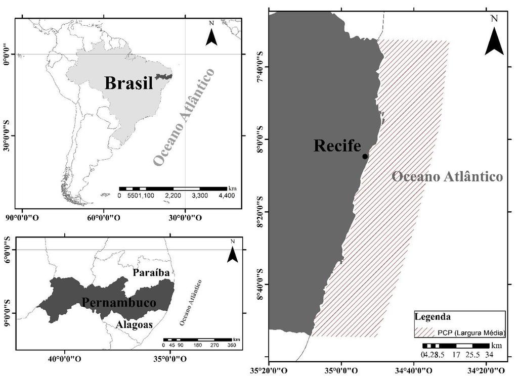 nordeste da PCB (Fig. 6), em um ambiente cujas características são reflexo direto da área fonte, do clima, drenagem e tectonismo (Vital et al., 2005).