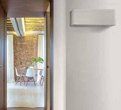 Aplicações residenciais Unidades murais FTXA-AW NOVO Design compacto e moderno, adequando-se a