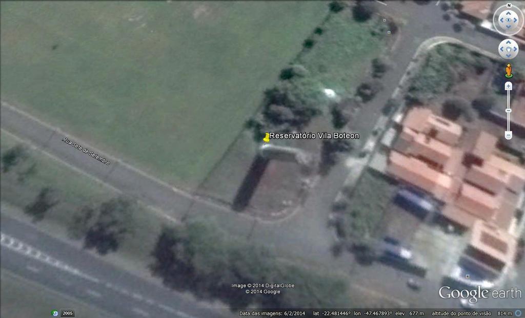 3.1.3 Reservatório Vila Boteon 16 Figura 4: Imagem de satélite do reservatório Vila Boteon Agência Reguladora dos Serviços de Saneamento das Bacias dos