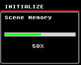 Quando a tela INITIALIZE for exibida, gire o botão giratório multifuncional para selecionar "CURRENT DATA" ou "SCENE MEMORY". 4.