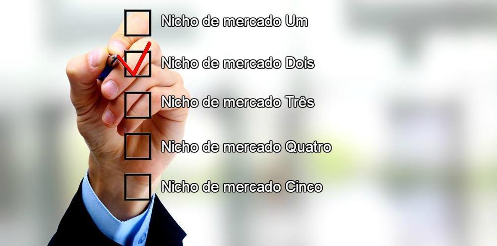 Dica 1 Selecione um nicho dentro do seu ramo de atividade. Um erro grave que muitos empresários ainda cometem é o de acharem que o seu produto ou serviço atende todo mundo.