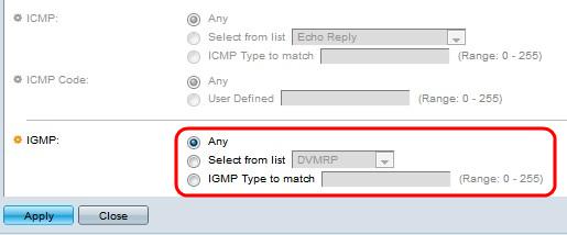 Clique um dos botões de rádio disponíveis para filtrar tipos de mensagem ICMP: Alguns Pode ser algum do Mensagem de Erro ou perguntar a mensagem.