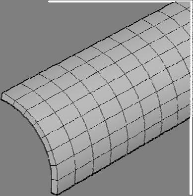 (a) (b) Figura 4.1 Detalhes da Geometria do Modelo de Tubo Íntegro: (a) Partição do Tubo; (b) Cone expansor com nó de controle de deslocamento.