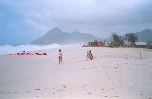 272 Figura 3. Perfilagem. A distância horizontal é determinada de modo a acompanhar as mudanças morfológicas da praia. Fonte: SILVA, M. A. M. (2002).