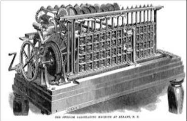 Dispositivos Mecânicos 1854-55: George e Edvard Scheutz, em Estocolmo,
