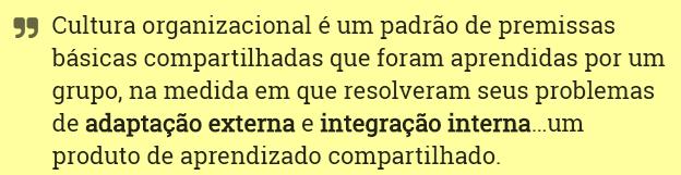 Cultura Cultura não é um motivo, insumo ou resultado, é o meio. É como todos na empresa se comportam. É a maneira de ser e trabalhar da empresa, tudo o que a torna única e diferente das demais.