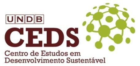 CHAMADA DE ARTIGOS Revista do CEDS ISSN 2447-0112 Número 5º A Coordenação do Centro de Estudos em Desenvolvimento Sustentável-CEDS informa que está aberto o prazo para envio de artigos científicos a