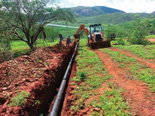 Cliente: Secretaria de Recursos Hídricos do Meio Ambiente da Ciência e Tecnologia SERHMACT Local: Aroeiras PB Obra: Ampliação do sistema