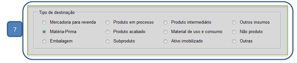 Fiscal, (5) Peso líquido, (6) Situação/Trib.