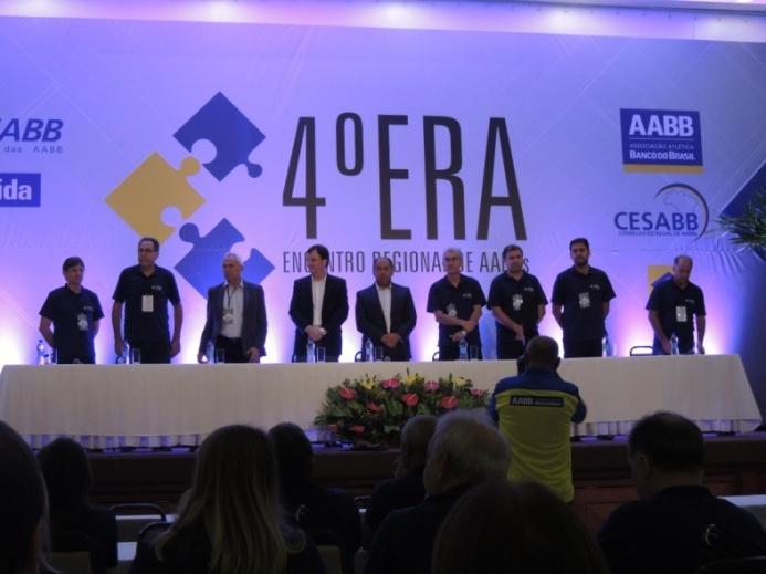 Rodrigues, a Coordenadora Pedagógica do Programa AABB Comunidade, Lisandra Faccin e o Presidente da AABB Santa Cruz do Sul, Mário Eugênio Kops.